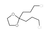 2,2-bis(3-chloropropyl)-1,3-dioxolane结构式