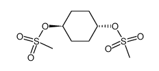 trans-1,4-cyclohexanediol dimethanesulfonate结构式