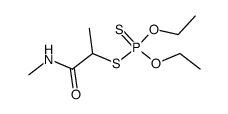 2-diethoxyphosphinothioylsulfanyl-N-methyl-propanamide结构式