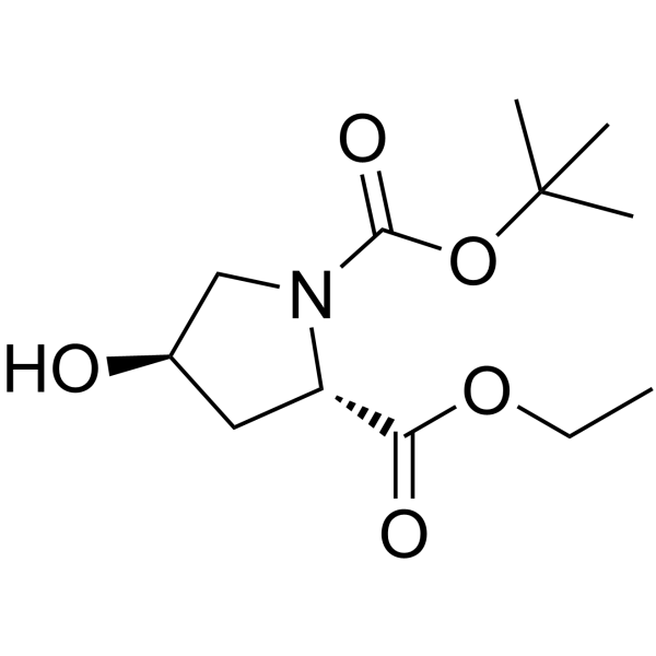 Boc-L-羟脯氨酸乙酯结构式