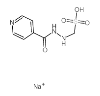 4-Pyridinecarboxylicacid, 2-(sulfomethyl)hydrazide, sodium salt (1:1) structure
