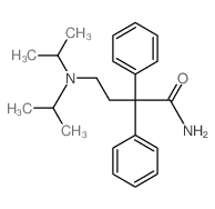 Benzeneacetamide, alpha-(2-(bis(1-methylethyl)amino)ethyl)-alpha-phenyl- Structure