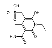 (5-carbamoyl-1-ethyl-2-hydroxy-4-methyl-6-oxopyridin-3-yl)methanesulfonic acid structure