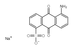 1-氨基蒽醌-5-磺酸钠盐结构式
