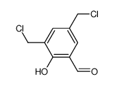3,5-bis-chloromethyl-2-hydroxy-benzaldehyde结构式