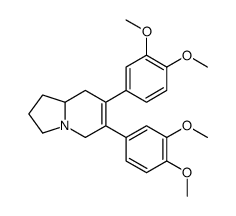 (8aR)-6,7-bis(3,4-dimethoxyphenyl)-1,2,3,5,8,8a-hexahydroindolizine结构式
