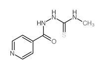 2-异烟酰基-N-甲基肼硫代甲酰胺结构式