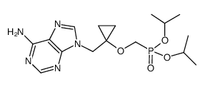 diisopropyl ({1-[(6-amino-9H-purin-9-yl)methyl]cyclopropyl}oxy)methylphosphonate结构式