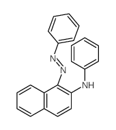N-phenyl-1-phenyldiazenyl-naphthalen-2-amine structure