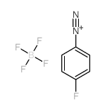 Benzenediazonium, 4-fluoro-, tetrafluoroborate(1-)结构式