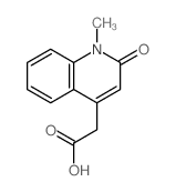 (1-Methyl-2-oxo-1,2-dihydro-4-quinolinyl)acetic acid结构式