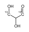 DL-[1,3-13C2]甘油醛结构式