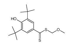 (Methoxymethyl)-3,5-di-tert.-butyl-4-hydroxydithiobenzoat结构式