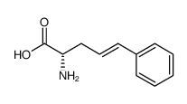 (E,2S)-2-amino-5-phenyl-pent-4-enoic acid结构式