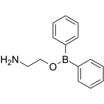 2-氨基乙基联苯基硼酸酯结构式