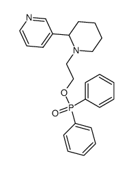 diphenyl-phosphinic acid 2-(3,4,5,6-tetrahydro-2H-[2,3']bipyridinyl-1-yl)-ethyl ester Structure