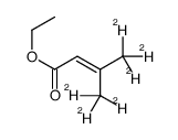 3-甲基-2-丁烯酸乙酯-d6结构式