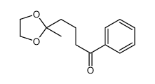 4-(2-methyl-1,3-dioxolan-2-yl)-1-phenylbutan-1-one结构式