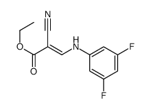 (E)-ethyl 2-cyano-3-(3,5-difluorophenylamino)acrylate结构式