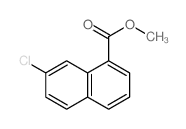 1-Naphthalenecarboxylicacid, 7-chloro-, methyl ester结构式