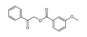 3-Methoxybenzoic acid phenacyl ester结构式