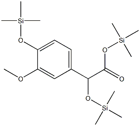 Trimethylsilyl O,O'-bis(trimethylsilyl)vanilmandelate Structure