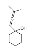 1-(3-methylbuta-1,2-dienyl)cyclohexan-1-ol结构式