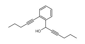 1-[2-(1-pentynyl)phenyl]-2-hexyn-1-ol Structure