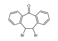 10,11-dibromo-10,11-dihydrodibenzo[a,d]cyclohepten-5-one结构式