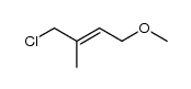 (E)-1-chloro-4-methoxy-2-methyl-but-2-ene结构式