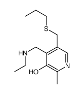 4-(ethylaminomethyl)-2-methyl-5-(propylsulfanylmethyl)pyridin-3-ol Structure