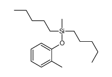 methyl-(2-methylphenoxy)-dipentylsilane Structure