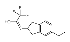 Acetamide, N-(5-ethyl-2,3-dihydro-1H-inden-2-yl)-2,2,2-trifluoro- Structure