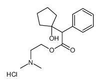 2-(dimethylamino)ethyl (-)-(1-hydroxycyclopentyl)phenylacetate hydrochloride结构式