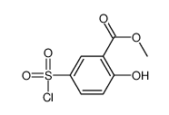5-(氯磺酰基)-2-羟基苯甲酸甲酯结构式