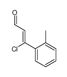 3-chloro-3-(2-methylphenyl)prop-2-enal结构式
