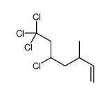 5,7,7,7-tetrachloro-3-methylhept-1-ene结构式