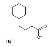 4-cyclohexylbutanoate,mercury(1+)结构式