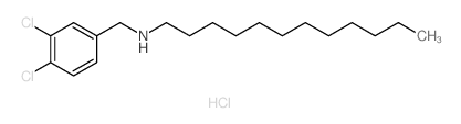 Benzenemethanamine,3,4-dichloro-N-dodecyl-, hydrochloride (1:1)结构式