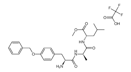 O-Benzyl-L-tyrosyl-D-alanyl-L-leucine methyl ester trifluoroacetic acid salt Structure