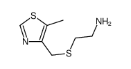 2-[(5-methyl-1,3-thiazol-4-yl)methylsulfanyl]ethanamine结构式