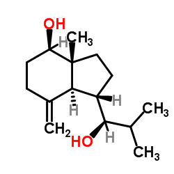 (ALPHAR,1S,3AR,4R,7AS)-八氢-4-羟基-3ALPHA-甲基-7-亚甲基-ALPHA-(1-甲基乙基)-1H-茚-1-甲醇结构式