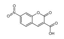 7-硝基香豆素-3-羧酸钾盐结构式