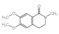 1(2H)-Isoquinolinone,3,4-dihydro-6,7-dimethoxy-2-methyl- Structure