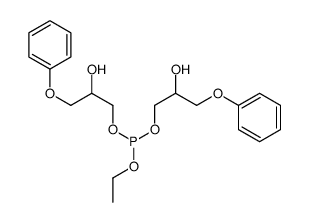 ethyl bis(2-hydroxy-3-phenoxypropyl) phosphite Structure