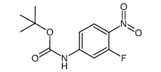 (3-fluoro-4-nitrophenyl)carbamic acid tert-butyl ester Structure