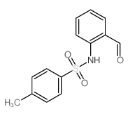 N-(2-甲酰基苯基)-4-甲基苯磺酰胺结构式