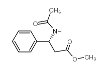 (R)-N-乙酰基-beta-苯丙氨酸甲酯结构式