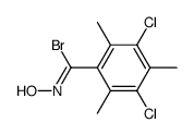 3,5-dichloro-2,4,6-trimethylbenzohydroximoyl bromide结构式