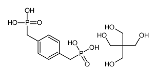 2,2-bis(hydroxymethyl)propane-1,3-diol,[4-(phosphonomethyl)phenyl]methylphosphonic acid Structure